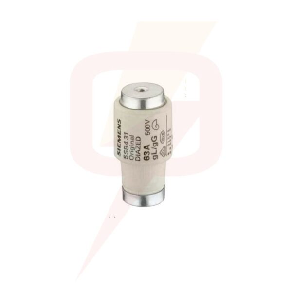 Fusible DIAZED, 35 amperios, AC/DC, 500V. Marca SIEMENS