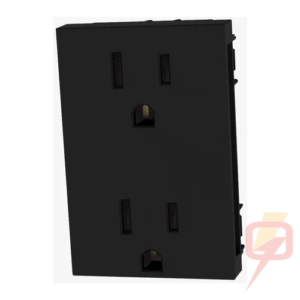 Contacto Dúplex BTicino JB4188QS 15 A 127 V Negro mate