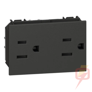 Contacto Dúplex BTicino LivingLight KG4188 Negro