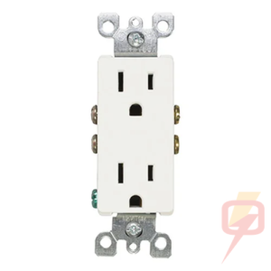 Contacto Dúplex Leviton Decora 5325 15 A Blanco