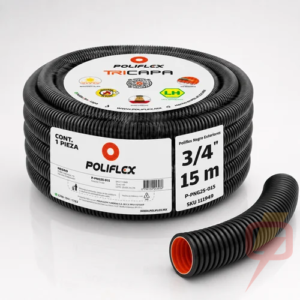 Poliflex Negro 1/2 pulg PNG20